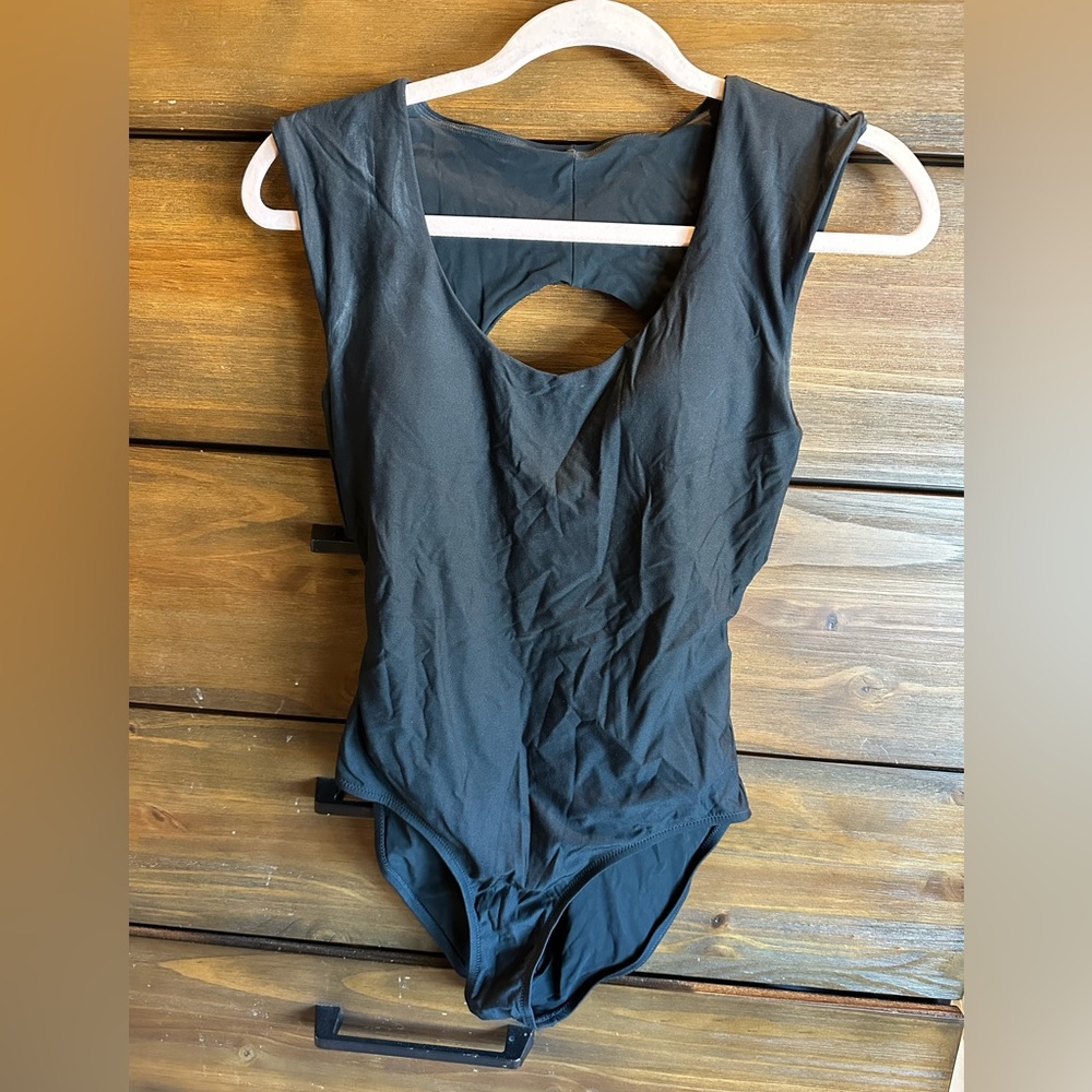 Athleta Black Swimsuit with Cutout Design